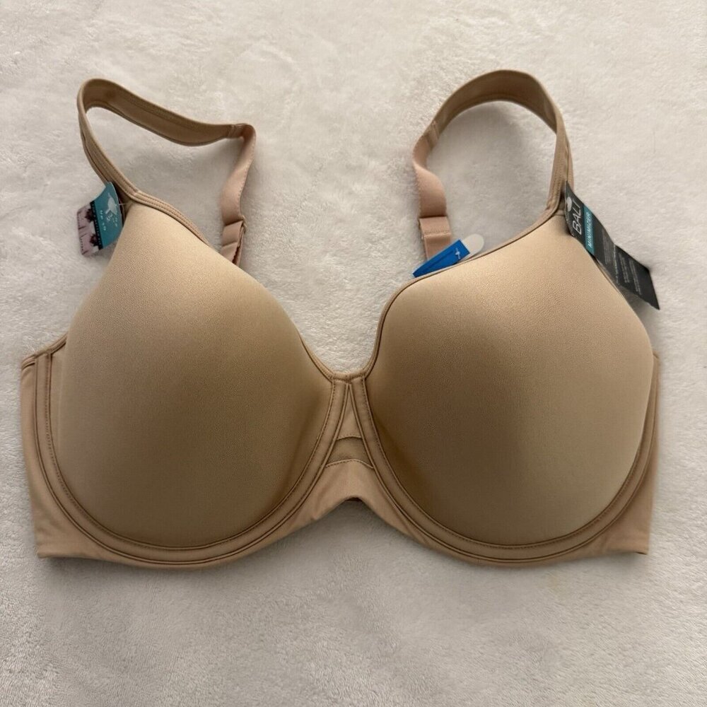 NWT Bali One Smooth Ultra Light Minimizer Underwire Bra Womens‎ Size 38DDD Beige